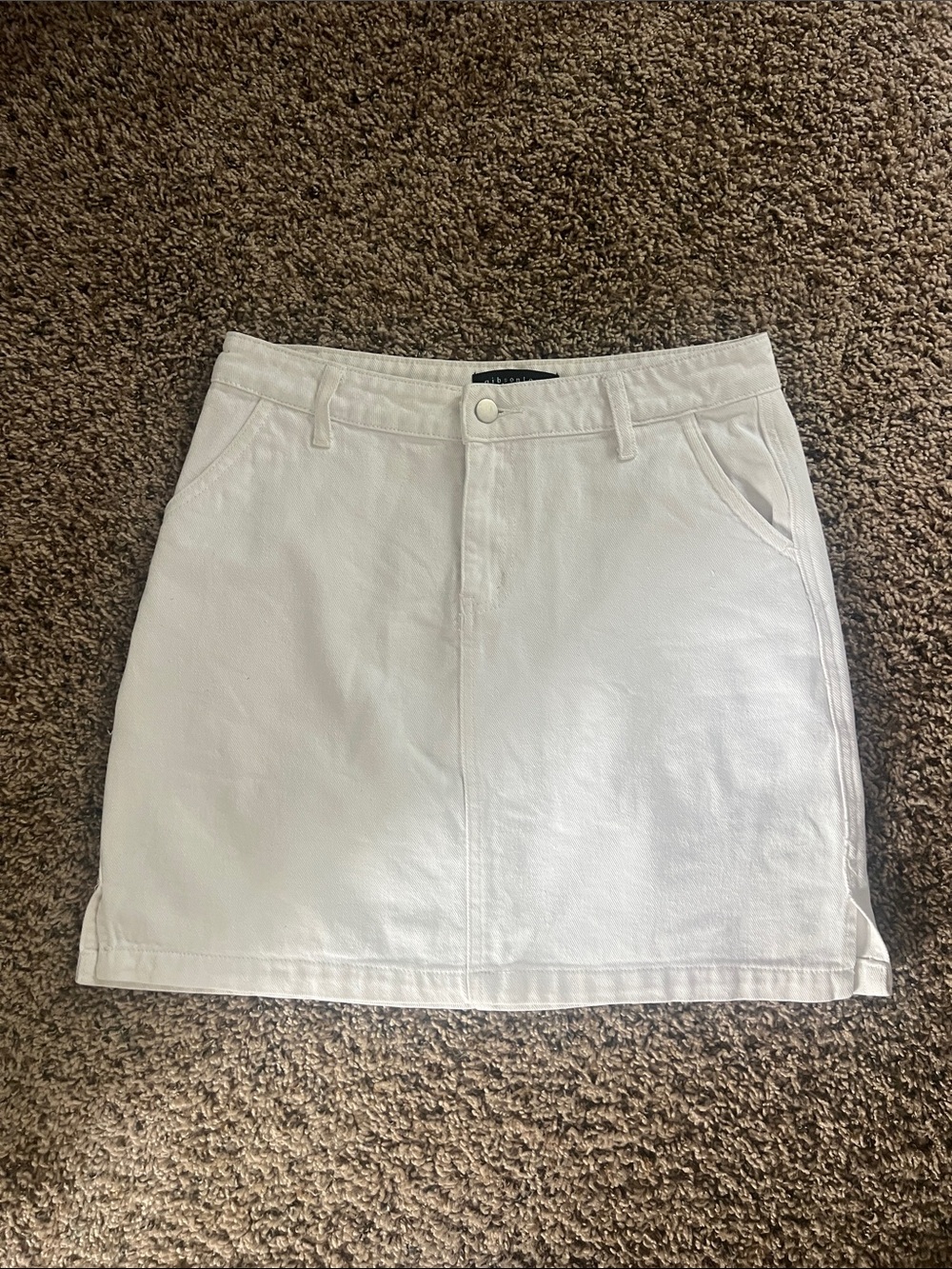 Gibson Look White Women's Denim Skirt